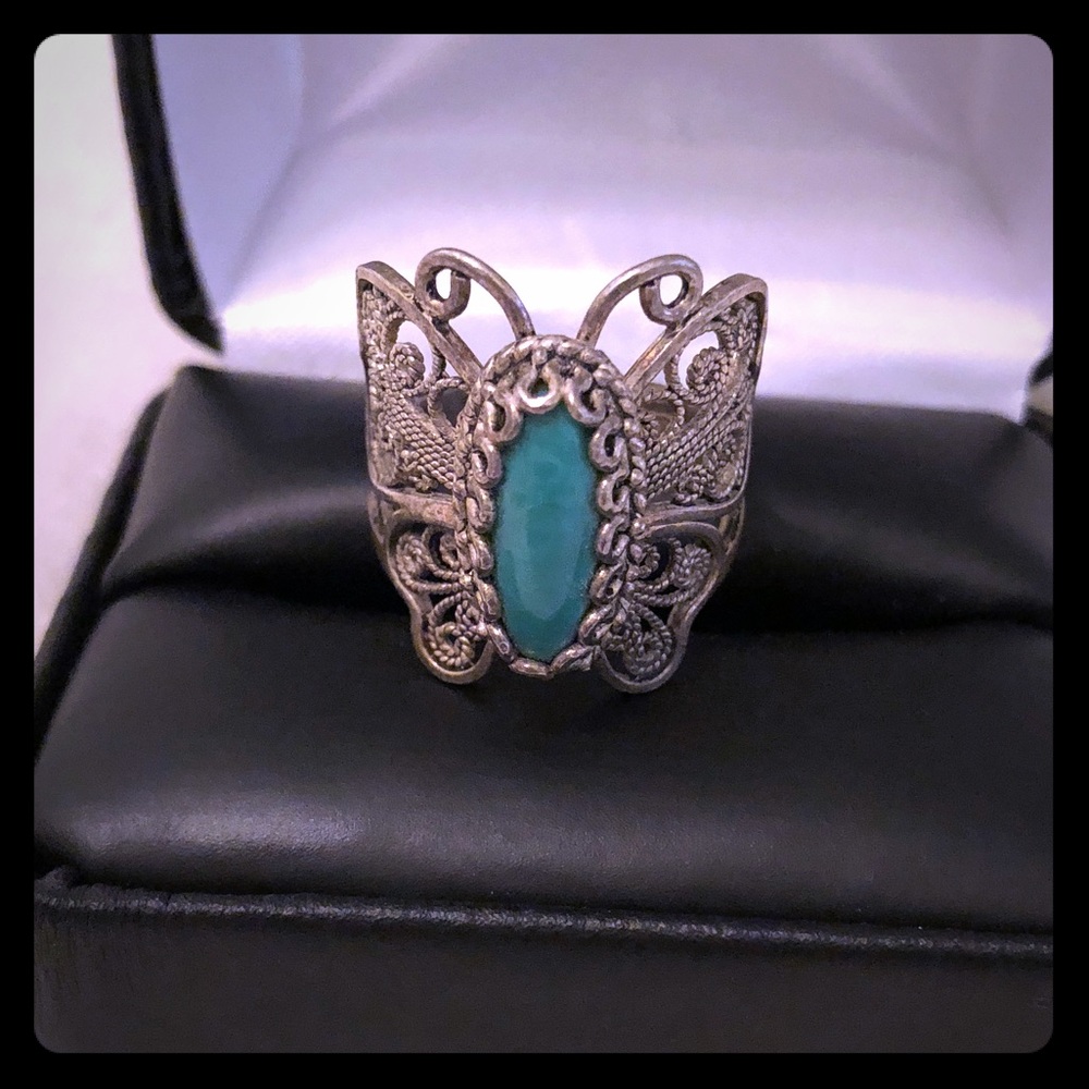 Sterling silver butterfly ring. Authentic.